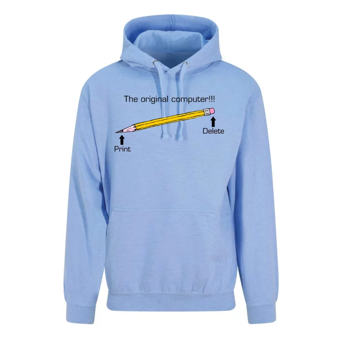 The Original Computer Pencil Unisex Surf Hoodie