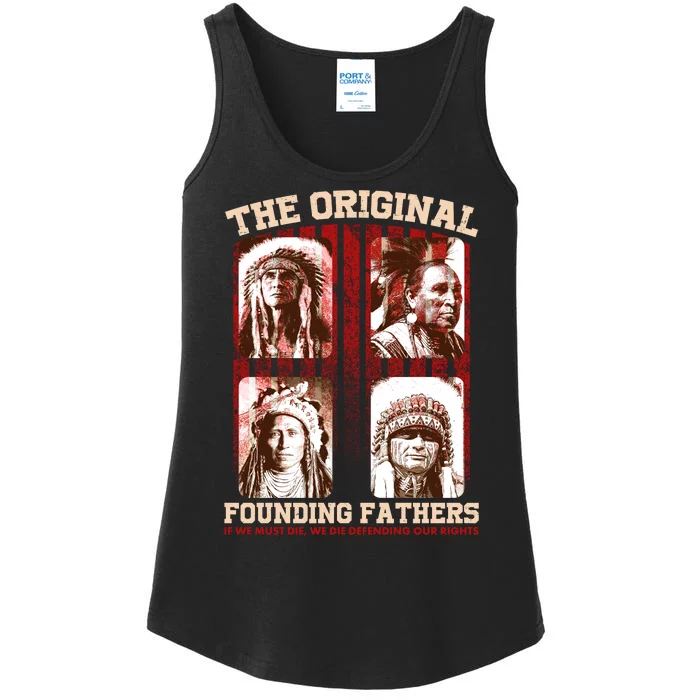 The Original Founding Fathers Native Americans Ladies Essential Tank