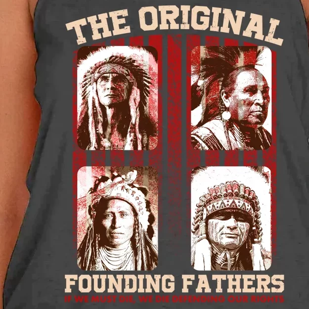 The Original Founding Fathers Native Americans Women's Knotted Racerback Tank