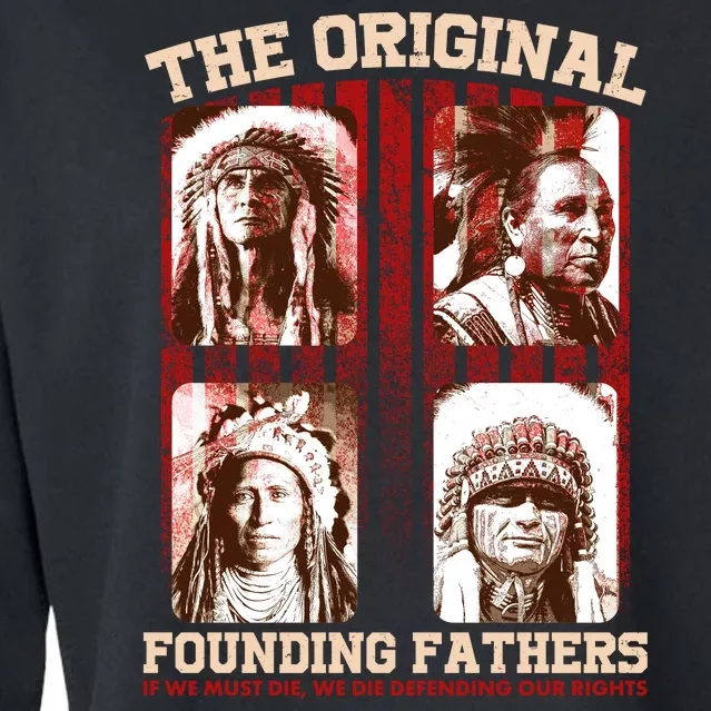 The Original Founding Fathers Native Americans Cropped Pullover Crew