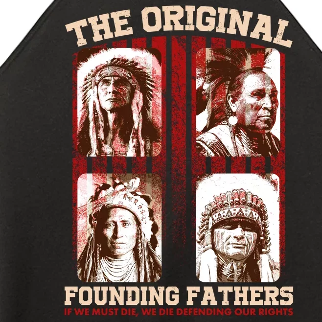 The Original Founding Fathers Native Americans Women’s Perfect Tri Rocker Tank