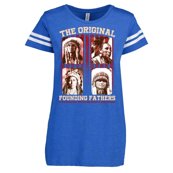 The Original Founding Fathers Native Americans Enza Ladies Jersey Football T-Shirt