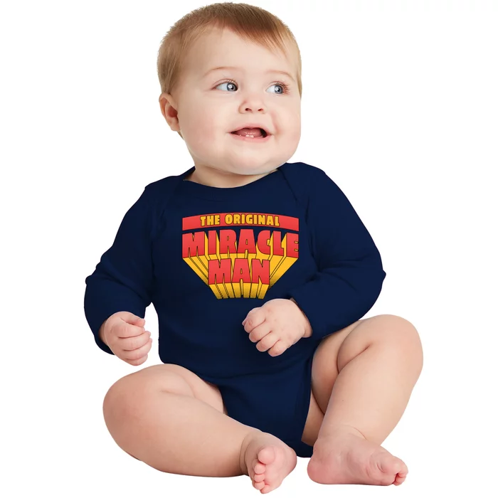 The Original Miracle Man Baby Long Sleeve Bodysuit