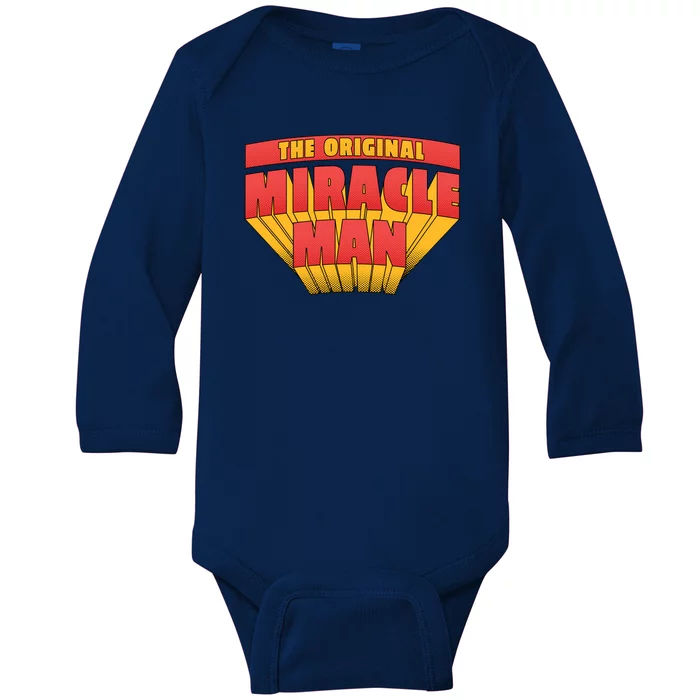 The Original Miracle Man Baby Long Sleeve Bodysuit