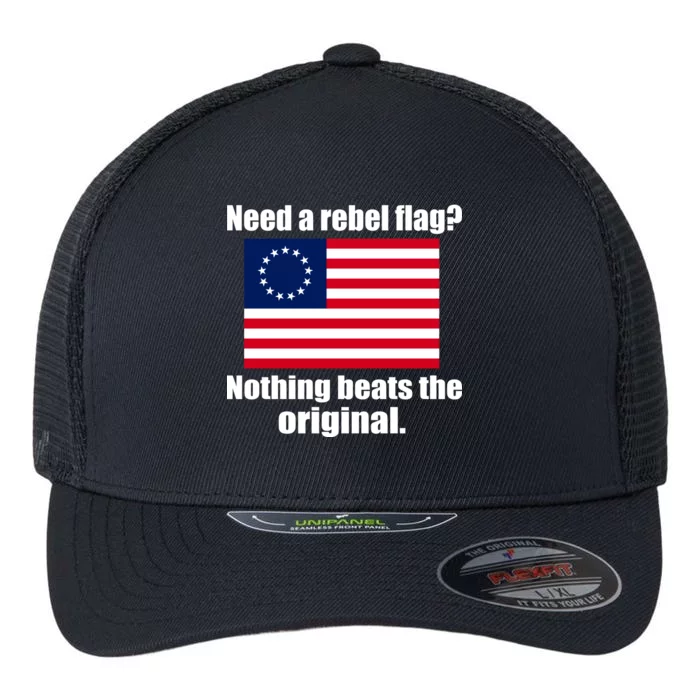 The Original Rebel Colonial Flag Flexfit Unipanel Trucker Cap