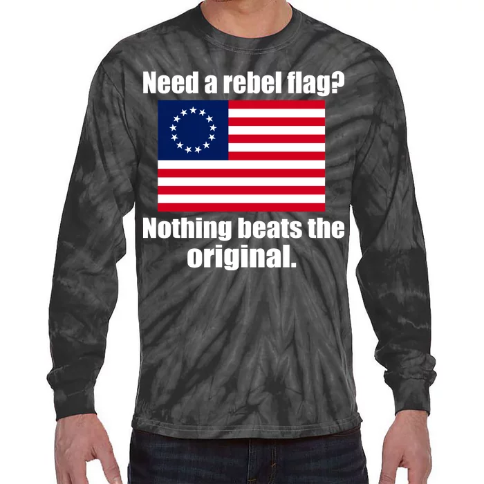 The Original Rebel Colonial Flag Tie-Dye Long Sleeve Shirt