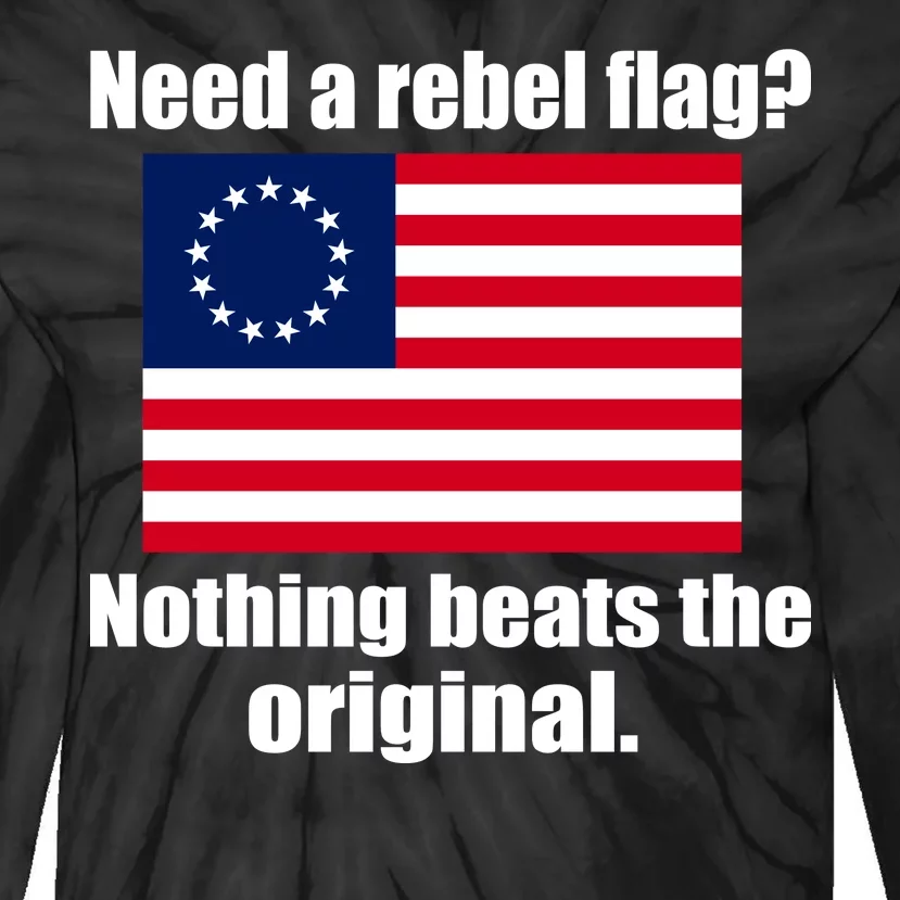 The Original Rebel Colonial Flag Tie-Dye Long Sleeve Shirt