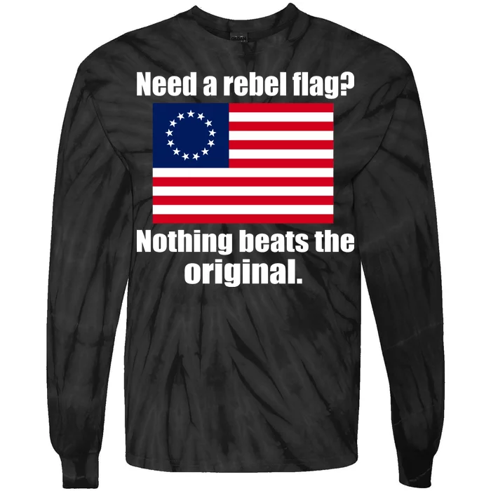 The Original Rebel Colonial Flag Tie-Dye Long Sleeve Shirt