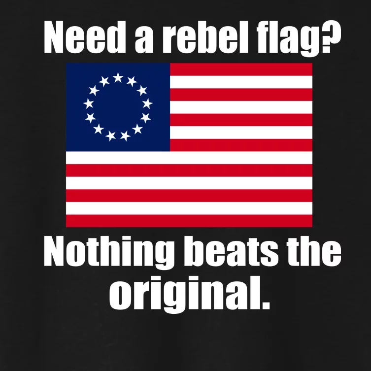 The Original Rebel Colonial Flag Women's Crop Top Tee