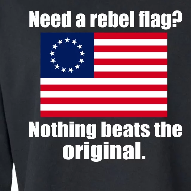 The Original Rebel Colonial Flag Cropped Pullover Crew