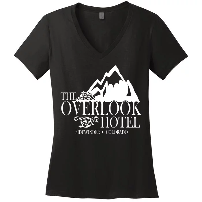 The Overlook Hotel Sidewinder Colorado Women's V-Neck T-Shirt