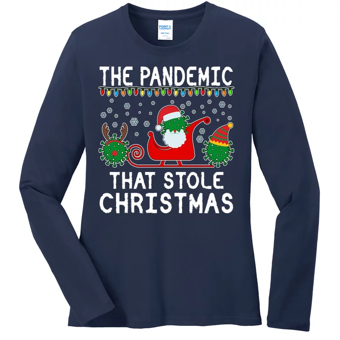 The Pandemic That Stole Christmas Ladies Long Sleeve Shirt