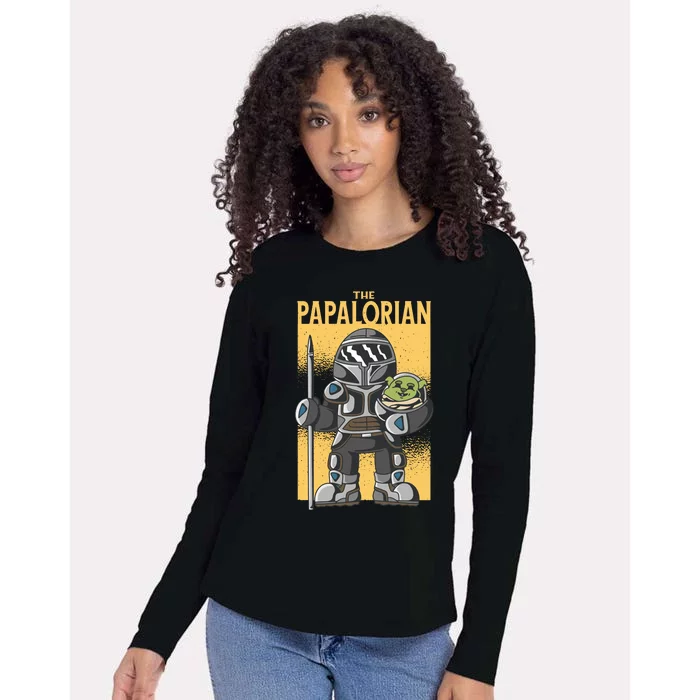 The Papalorian Alien Father Parody Womens Cotton Relaxed Long Sleeve T-Shirt