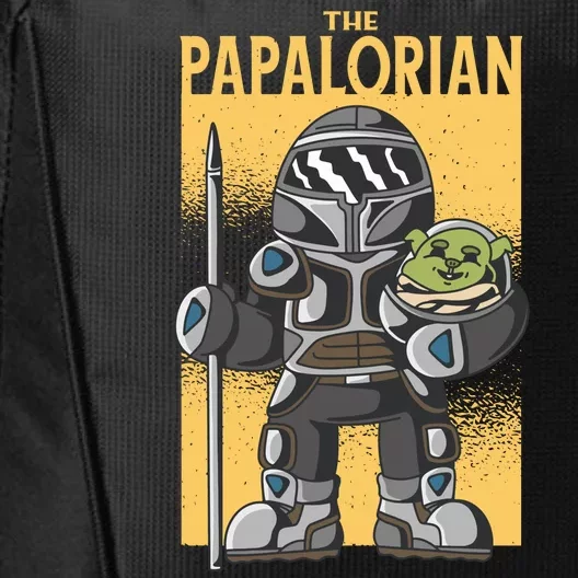 The Papalorian Alien Father Parody City Backpack