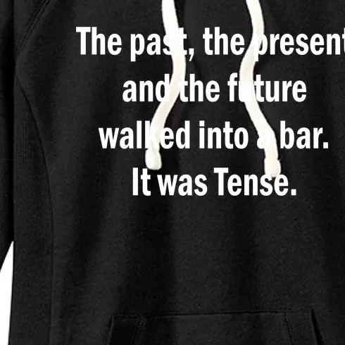 The Past Present Future Tense Bar Women's Fleece Hoodie