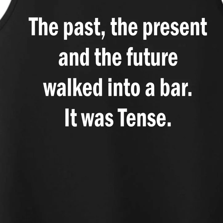 The Past Present Future Tense Bar Performance Tank