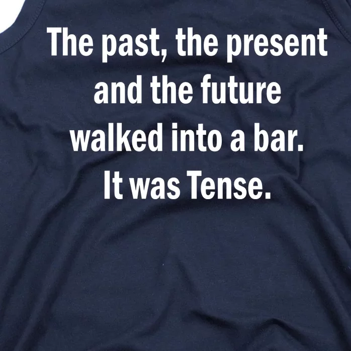 The Past Present Future Tense Bar Tank Top