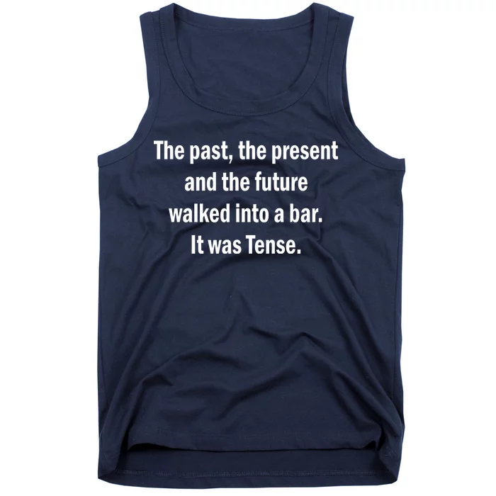 The Past Present Future Tense Bar Tank Top