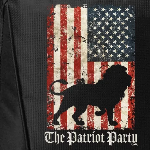 The Patriot Party Lion Distressed Flag City Backpack