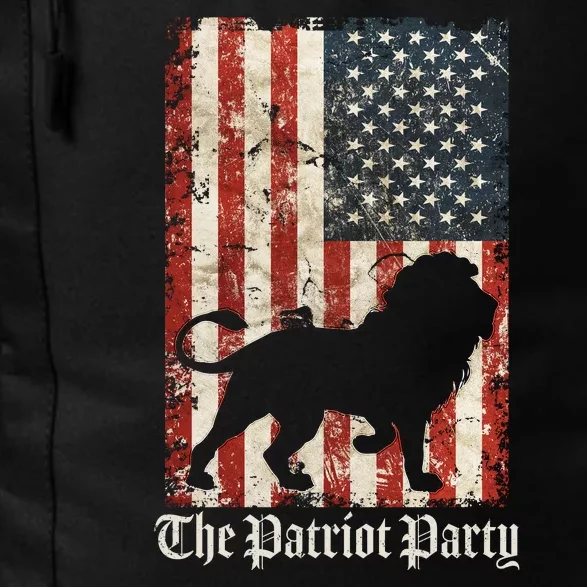 The Patriot Party Lion Distressed Flag Daily Commute Backpack