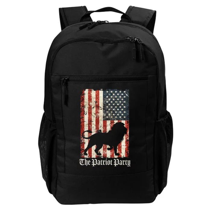 The Patriot Party Lion Distressed Flag Daily Commute Backpack