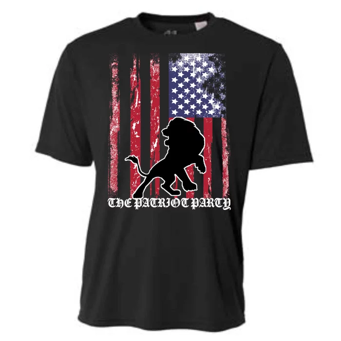 The Patriot Party USA Flag Cooling Performance Crew T-Shirt