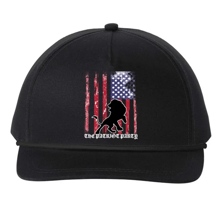 The Patriot Party USA Flag Snapback Five-Panel Rope Hat