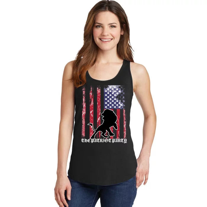 The Patriot Party USA Flag Ladies Essential Tank