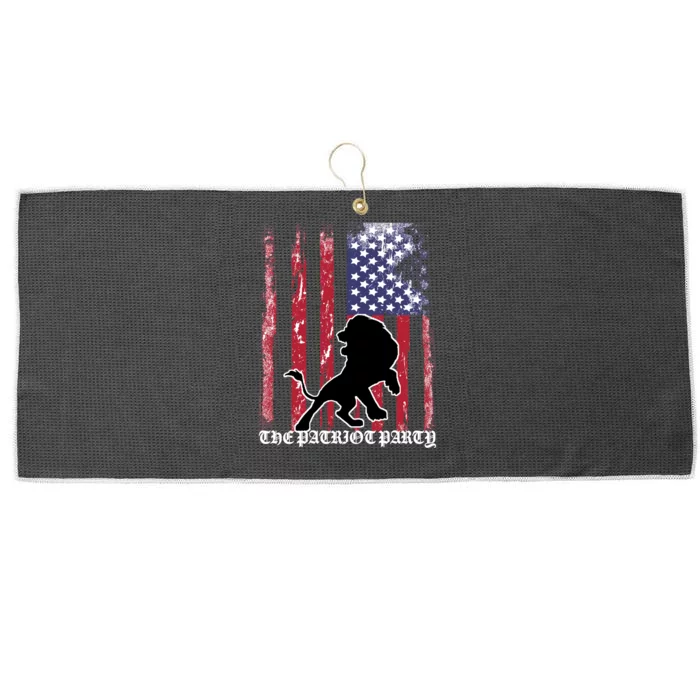 The Patriot Party USA Flag Large Microfiber Waffle Golf Towel