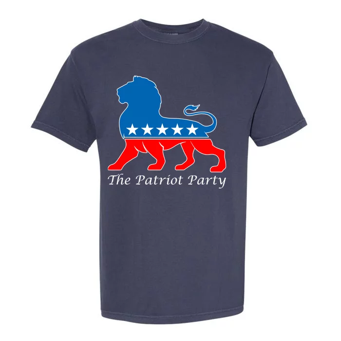 The Patriot Party USA United States of America Garment-Dyed Heavyweight T-Shirt