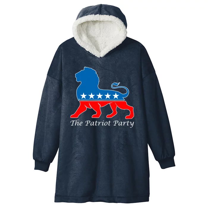 The Patriot Party USA United States of America Hooded Wearable Blanket