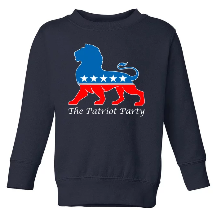 The Patriot Party USA United States of America Toddler Sweatshirt