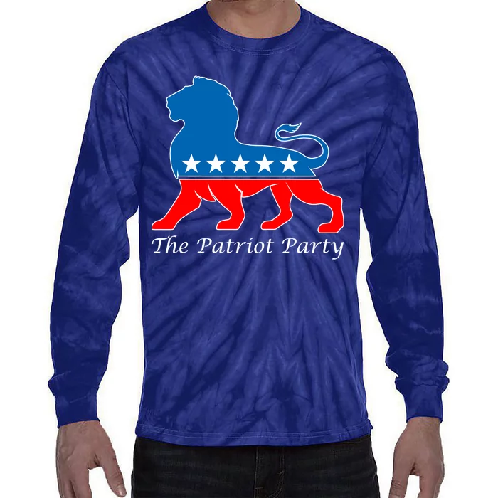 The Patriot Party USA United States of America Tie-Dye Long Sleeve Shirt