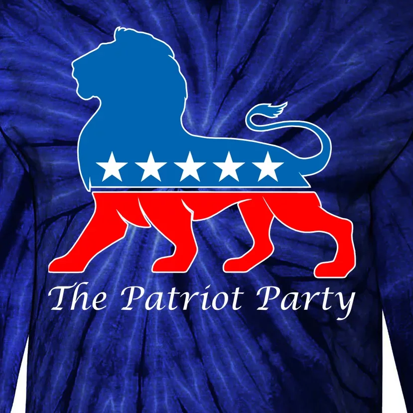 The Patriot Party USA United States of America Tie-Dye Long Sleeve Shirt