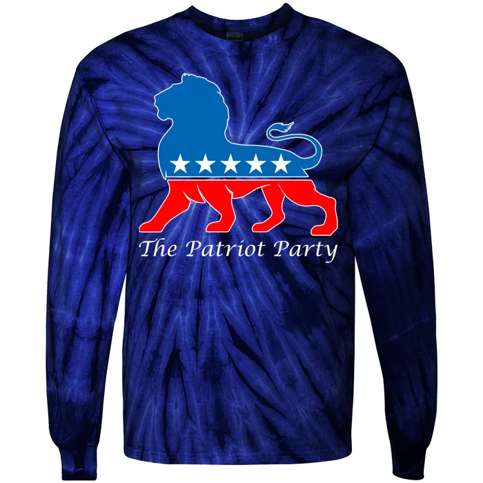 The Patriot Party USA United States of America Tie-Dye Long Sleeve Shirt