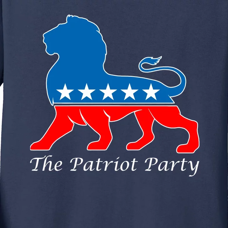 The Patriot Party USA United States of America Kids Long Sleeve Shirt