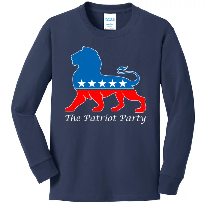 The Patriot Party USA United States of America Kids Long Sleeve Shirt