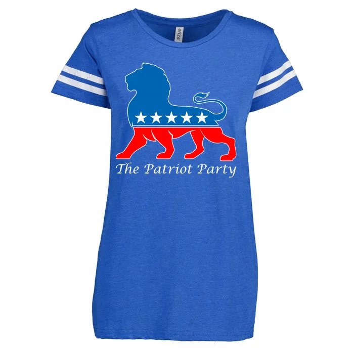 The Patriot Party USA United States of America Enza Ladies Jersey Football T-Shirt