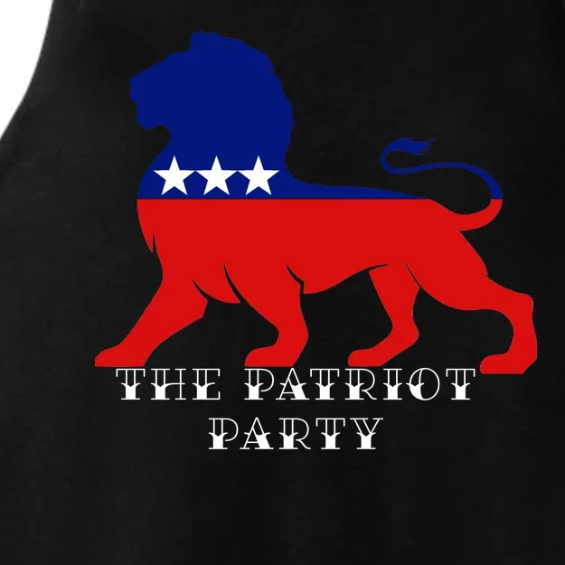 The Patriotic Party Ladies Tri-Blend Wicking Tank