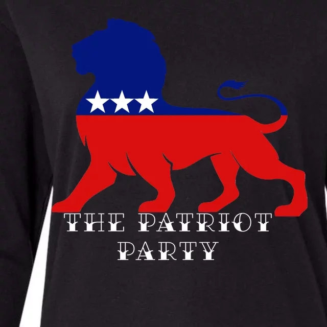 The Patriotic Party Womens Cotton Relaxed Long Sleeve T-Shirt