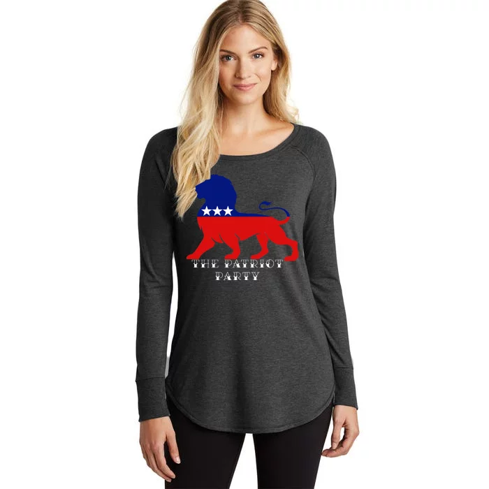 The Patriotic Party Women's Perfect Tri Tunic Long Sleeve Shirt