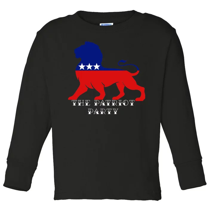 The Patriotic Party Toddler Long Sleeve Shirt