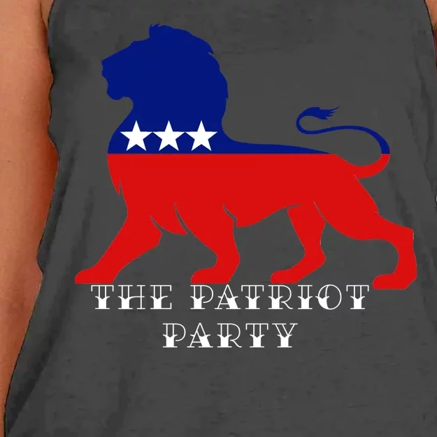 The Patriotic Party Women's Knotted Racerback Tank