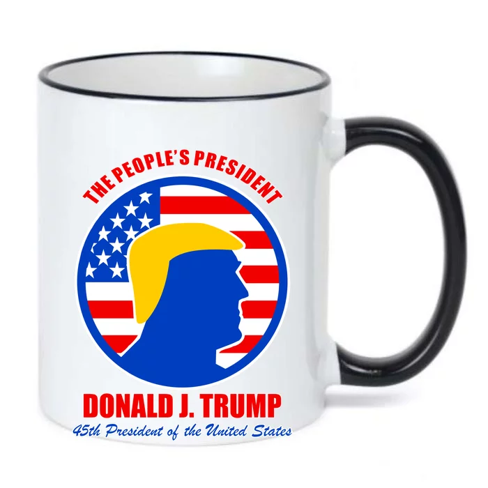 The People's President Donald Trump USA Logo Black Color Changing Mug