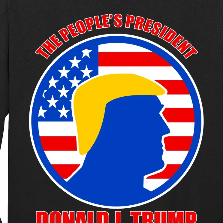 The People's President Donald Trump USA Logo Long Sleeve Shirt