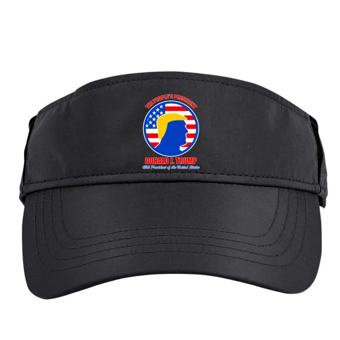 The People's President Donald Trump USA Logo Adult Drive Performance Visor