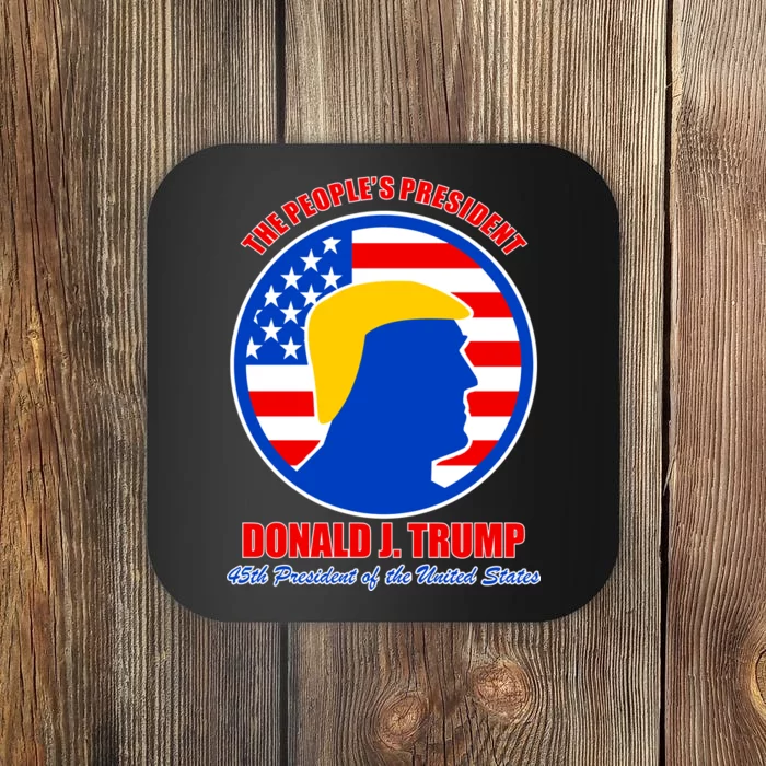 The People's President Donald Trump USA Logo Coaster