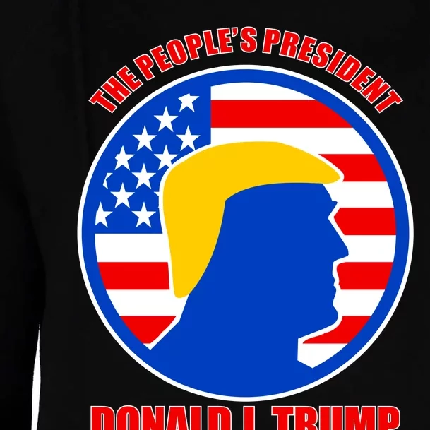 The People's President Donald Trump USA Logo Womens Funnel Neck Pullover Hood