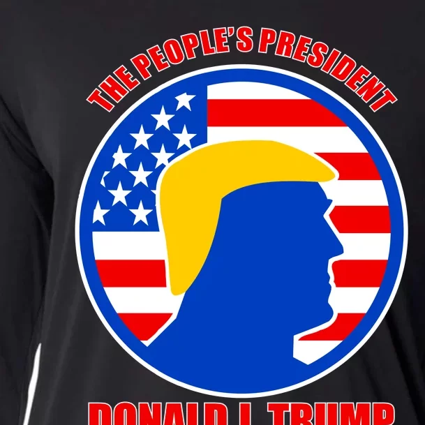 The People's President Donald Trump USA Logo Cooling Performance Long Sleeve Crew