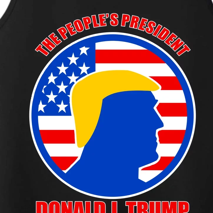 The People's President Donald Trump USA Logo Performance Tank